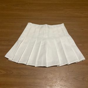 White tennis skirt